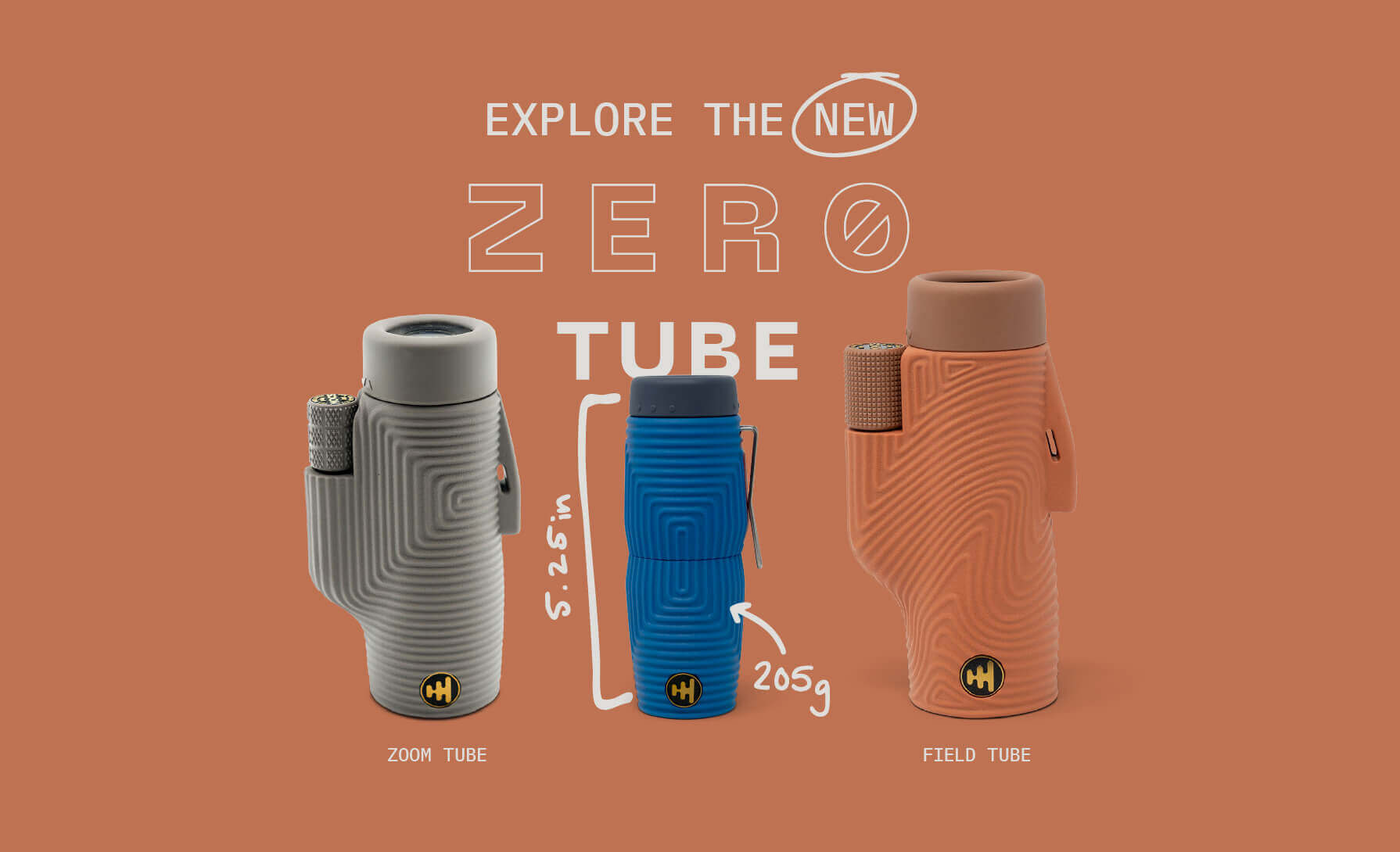 Hors-piste (rouge) Monoculaire étanche Zero Tube 10x25 product image #2